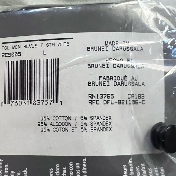 FRUIT OF THE LOOM 2 MUSCLES SHIRTS - Picture 8 of 8